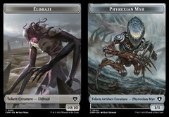 Eldrazi (0001) // Phyrexian Myr (0044) Double-Sided Token - Foil